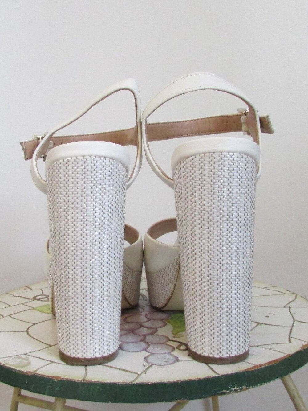Call it Spring White Block Sandals - Picture 3 of 7